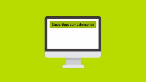 Steuertipps zum Jahresende
